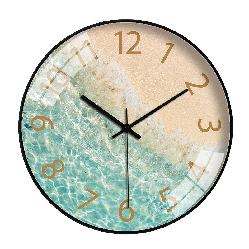 Bedroom Glass Wall Clock