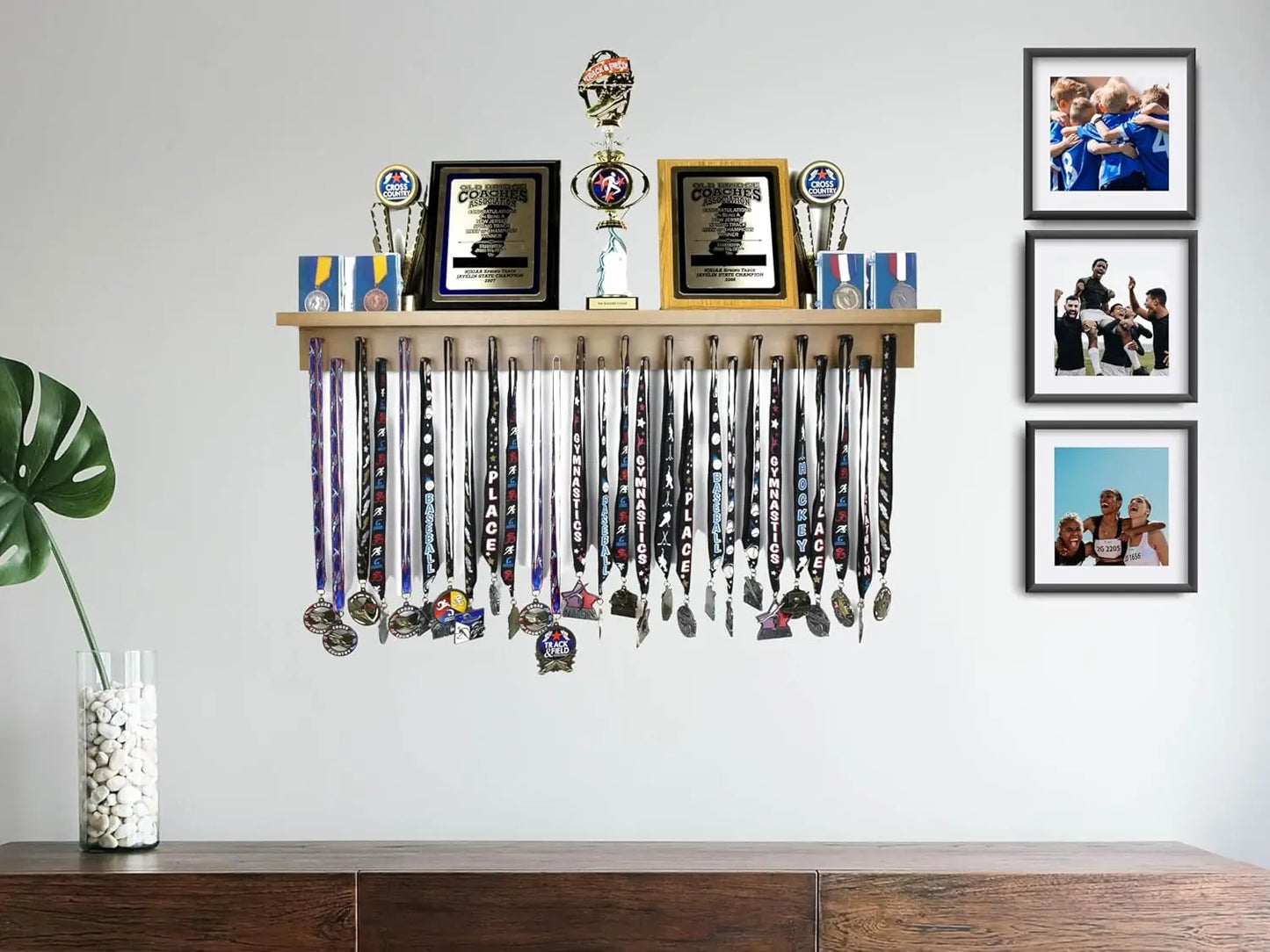 Ultimate Medal Hanger Display and Trophy Shelf