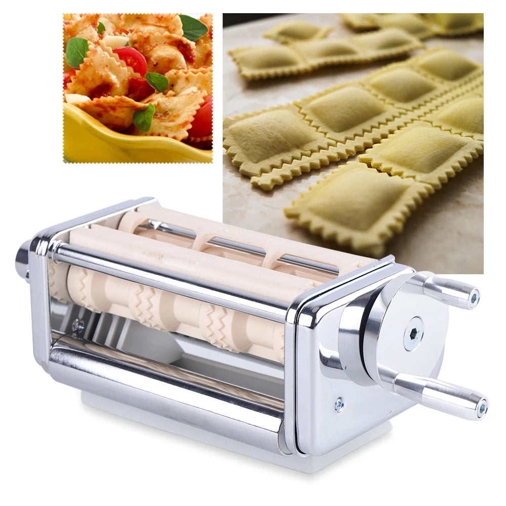 Fresh Ravioli Maker Attachment Stainless Steel Tool for Kitchen Stand Mixer