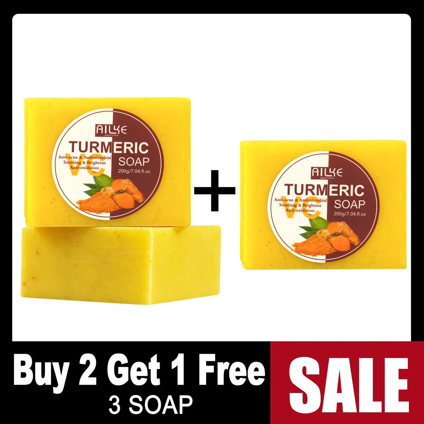 AILKE Turmeric Vitamin C Face & Body Set
