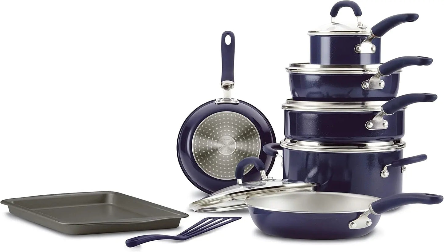 13 Piece Nonstick Cookware - Pots and Pans Set