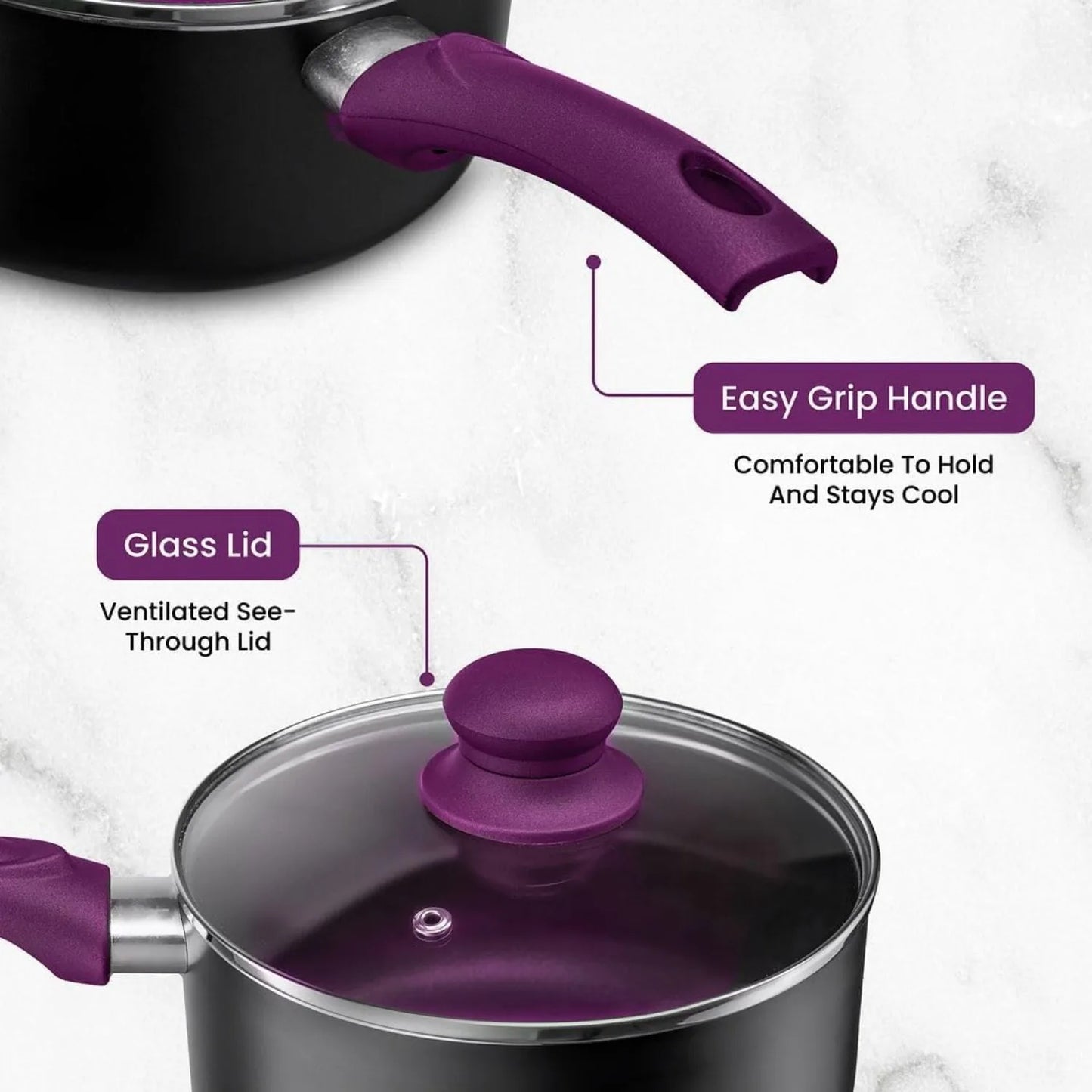 11 Pieces Pots and Pans Set