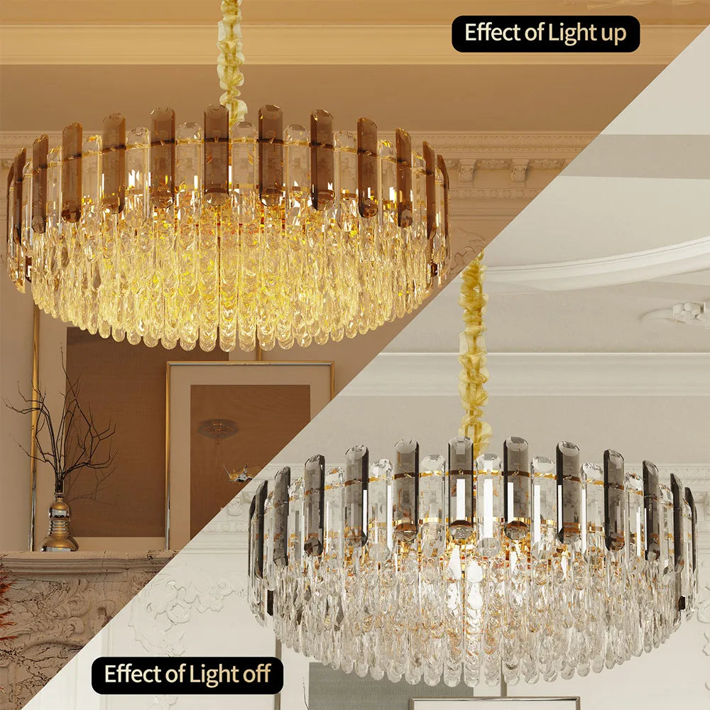 Crystal Chandelier Raindrop Pendant Light