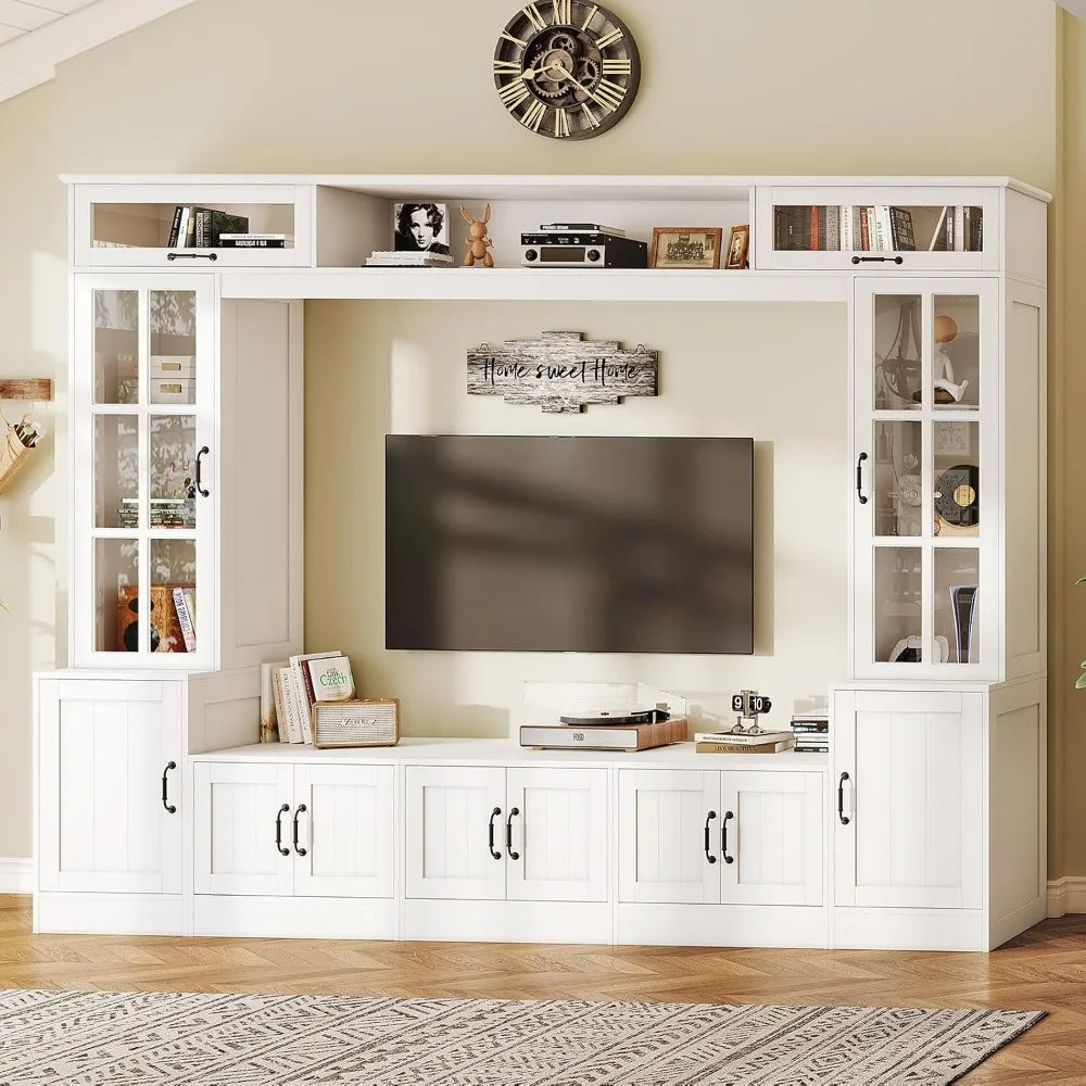 98" Wall Unit TV Stand with Storage for TVs up to 80"
