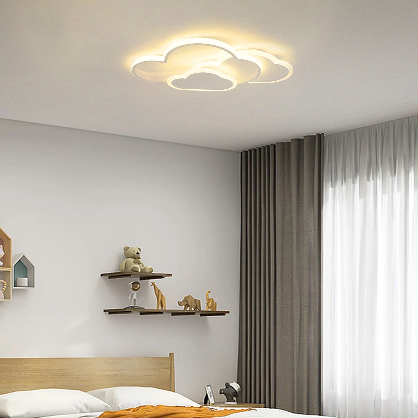 Cloud LED Ceiling Lamp 22" Modern Minimalist Lighting