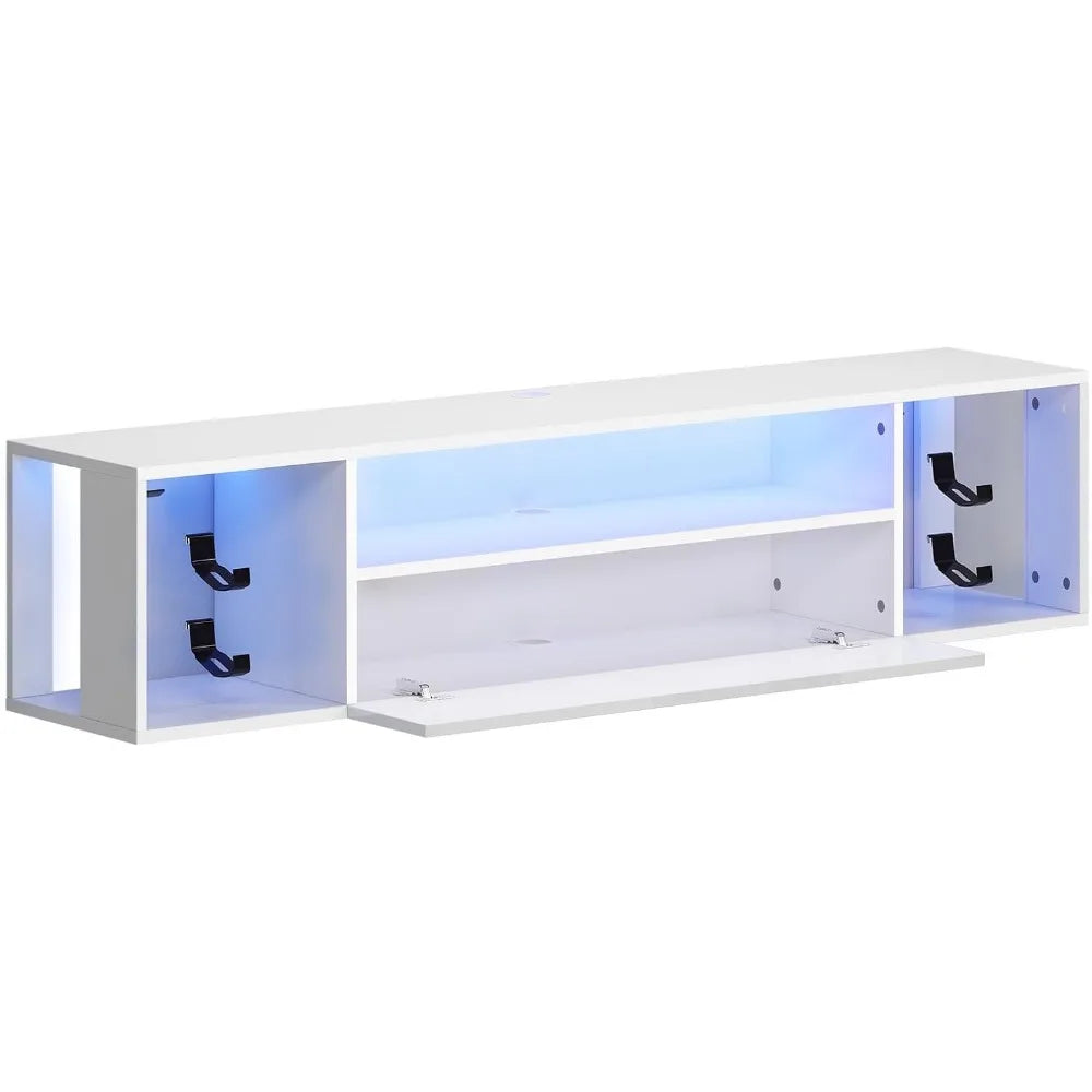 Floating TV Stand Wall Mounted with Lights