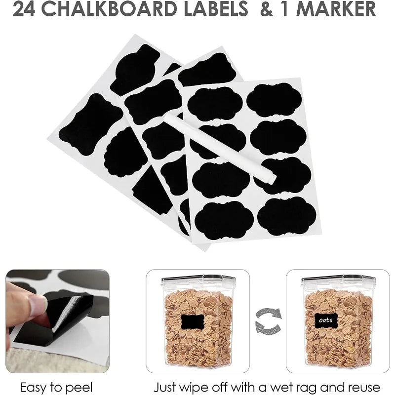 24 pcs Airtight Food Storage Containers with Lids