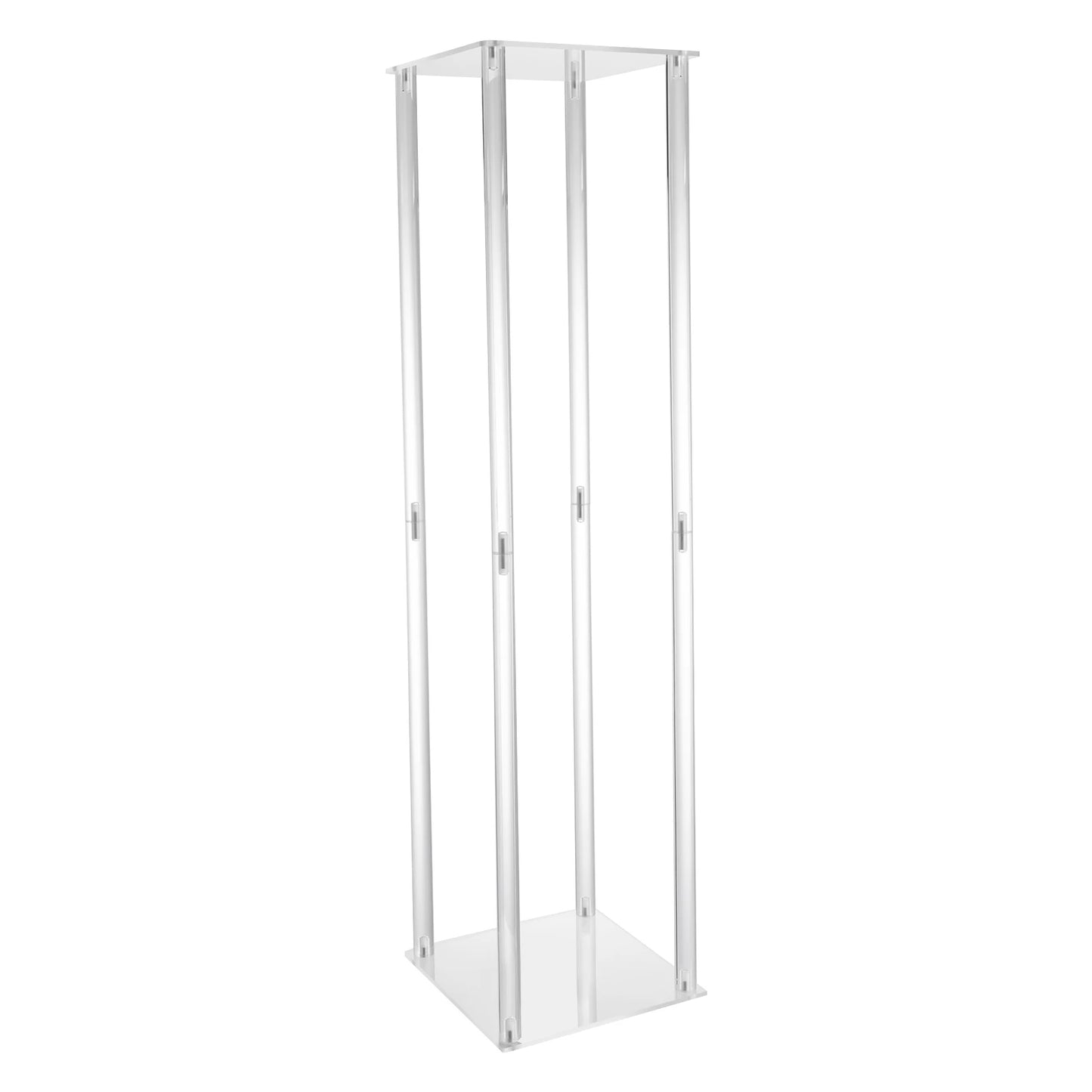 Clear Column Flower Display Stand