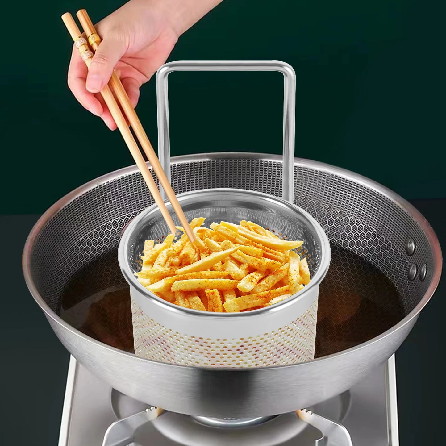 Stainless Steel Hot Pot Mesh Net Basket