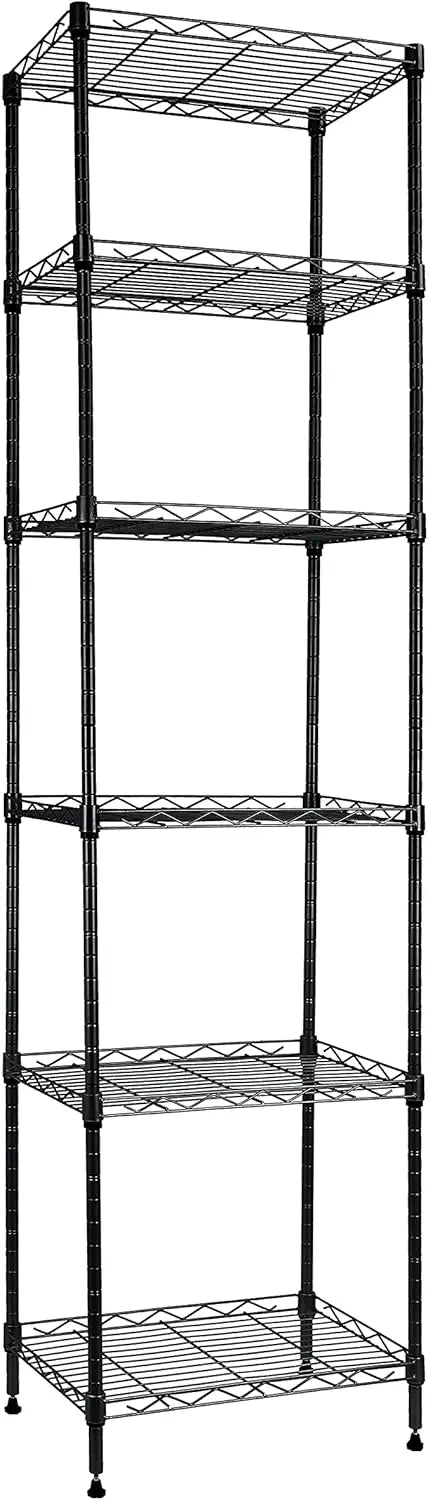 6 Wire Shelving Steel Storage Rack Adjustable