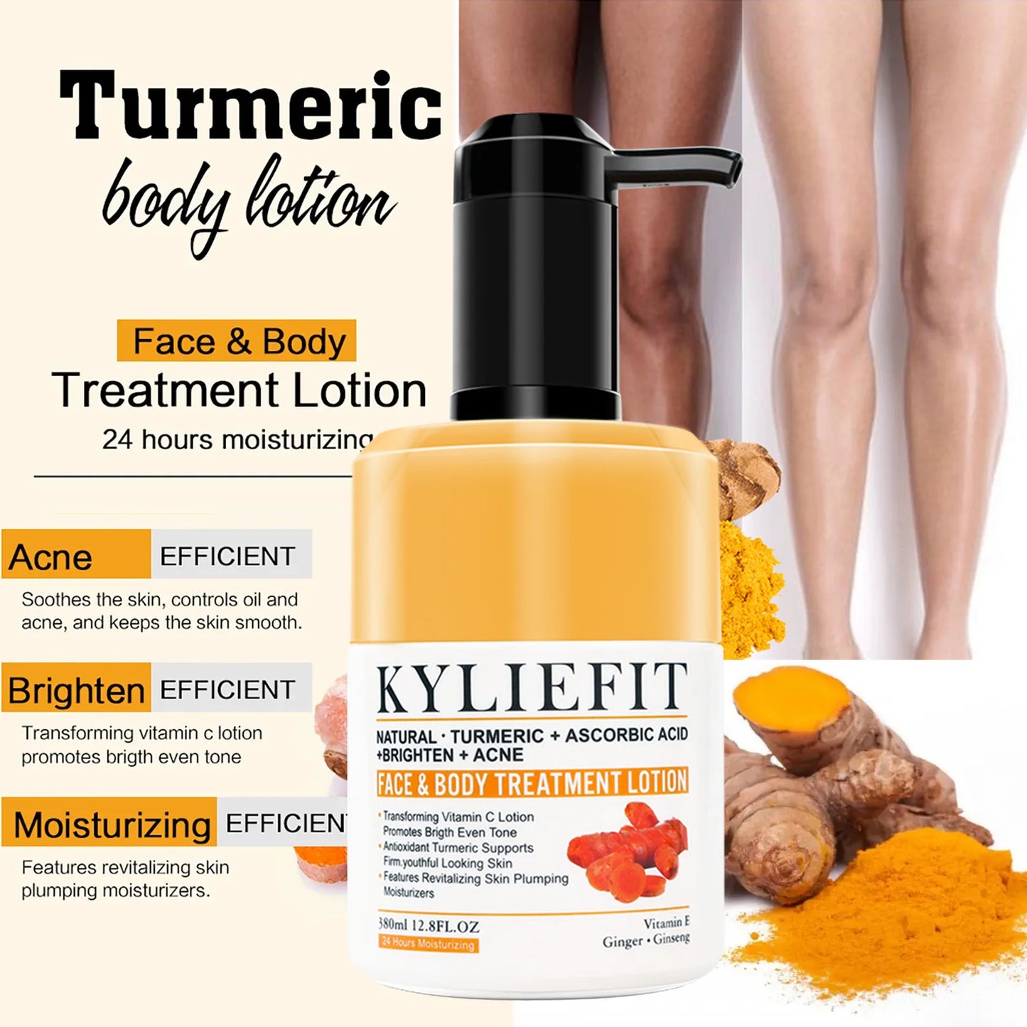 AILKE Turmeric Vitamin C Face & Body Set