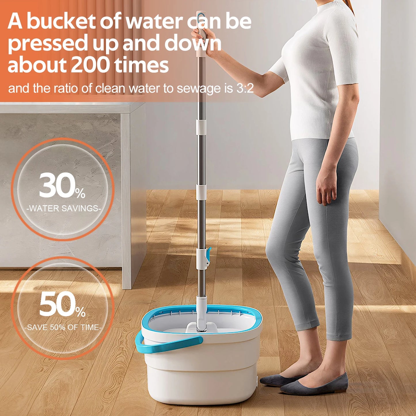 Spin Mop and Bucket