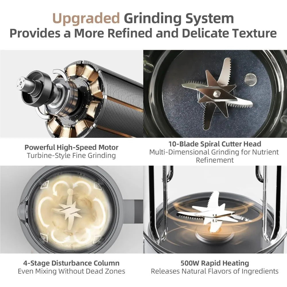 Nut Milk Maker,35oz(1000ml) Automatic Soy Milk Maker for Homemade Almond, Oat, Soy Milk, Plant-Based Milk and NonDairy Beverages