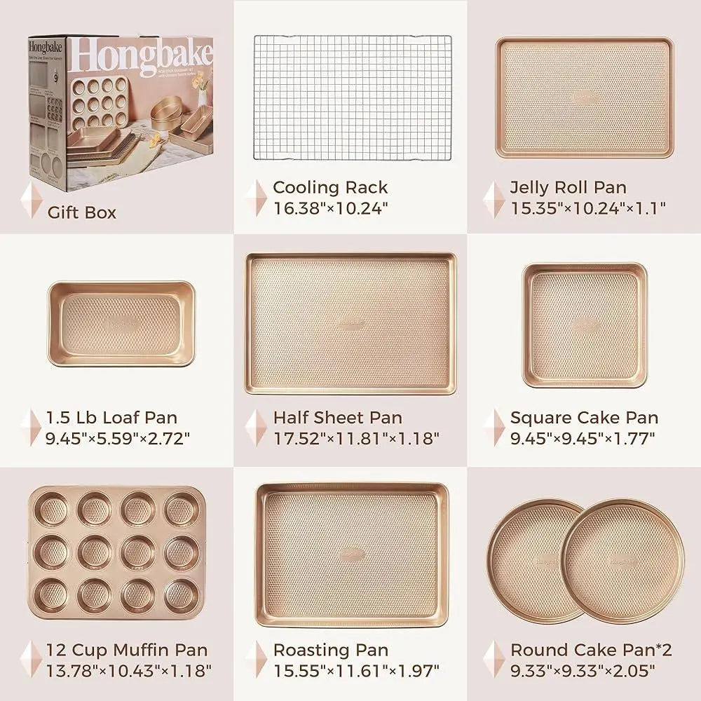 9-Piece Nonstick Bakeware Set