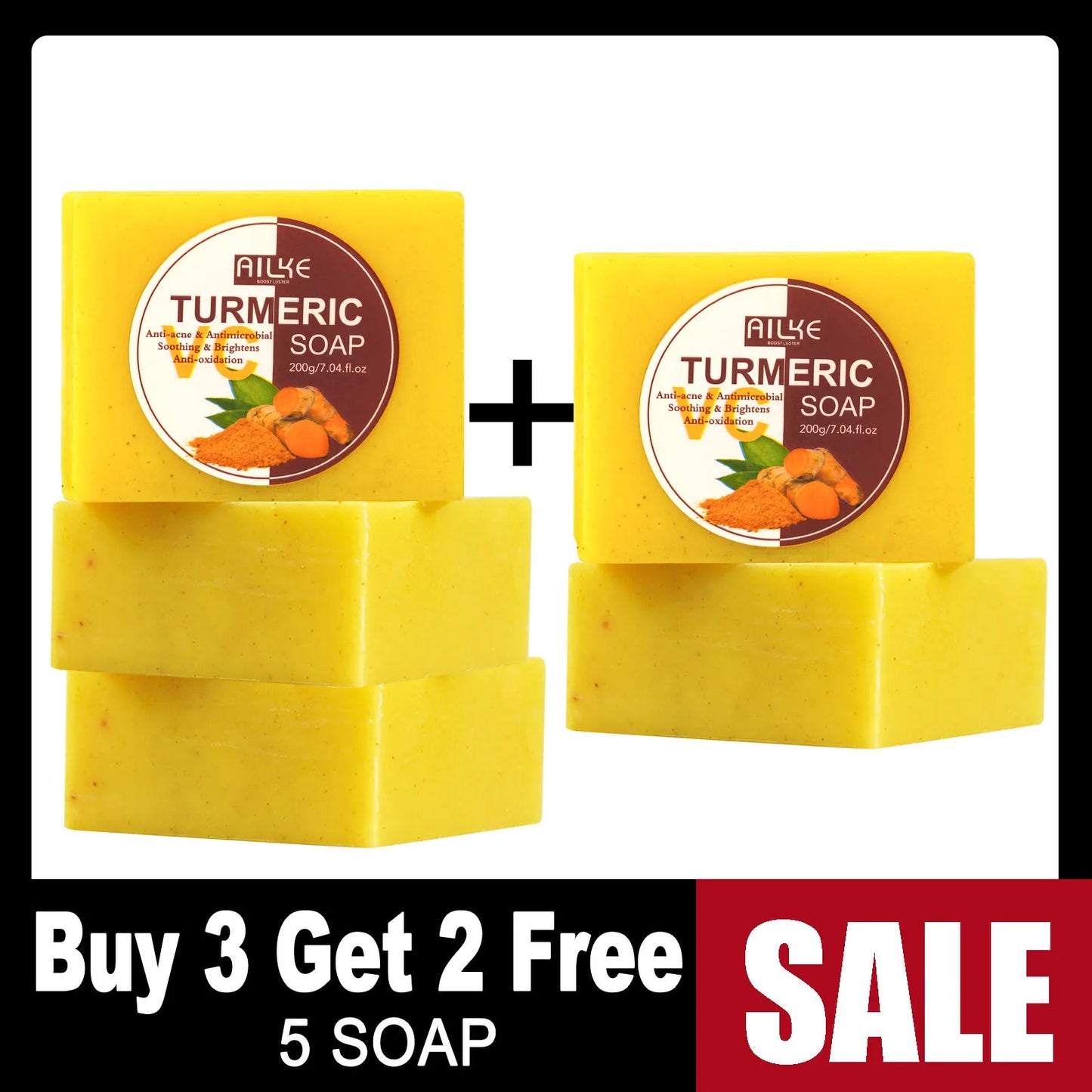 AILKE Turmeric Vitamin C Face & Body Set