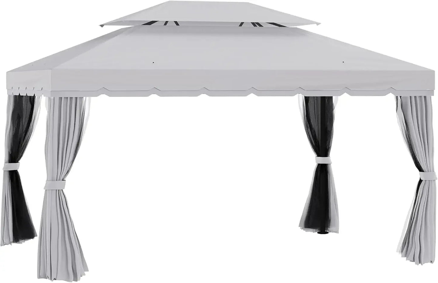 10' x 13' Patio Gazebo, with Netting and Curtains