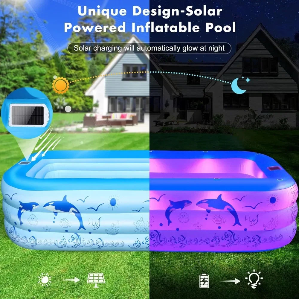 Upgraded Family Inflatable Swimming Pool