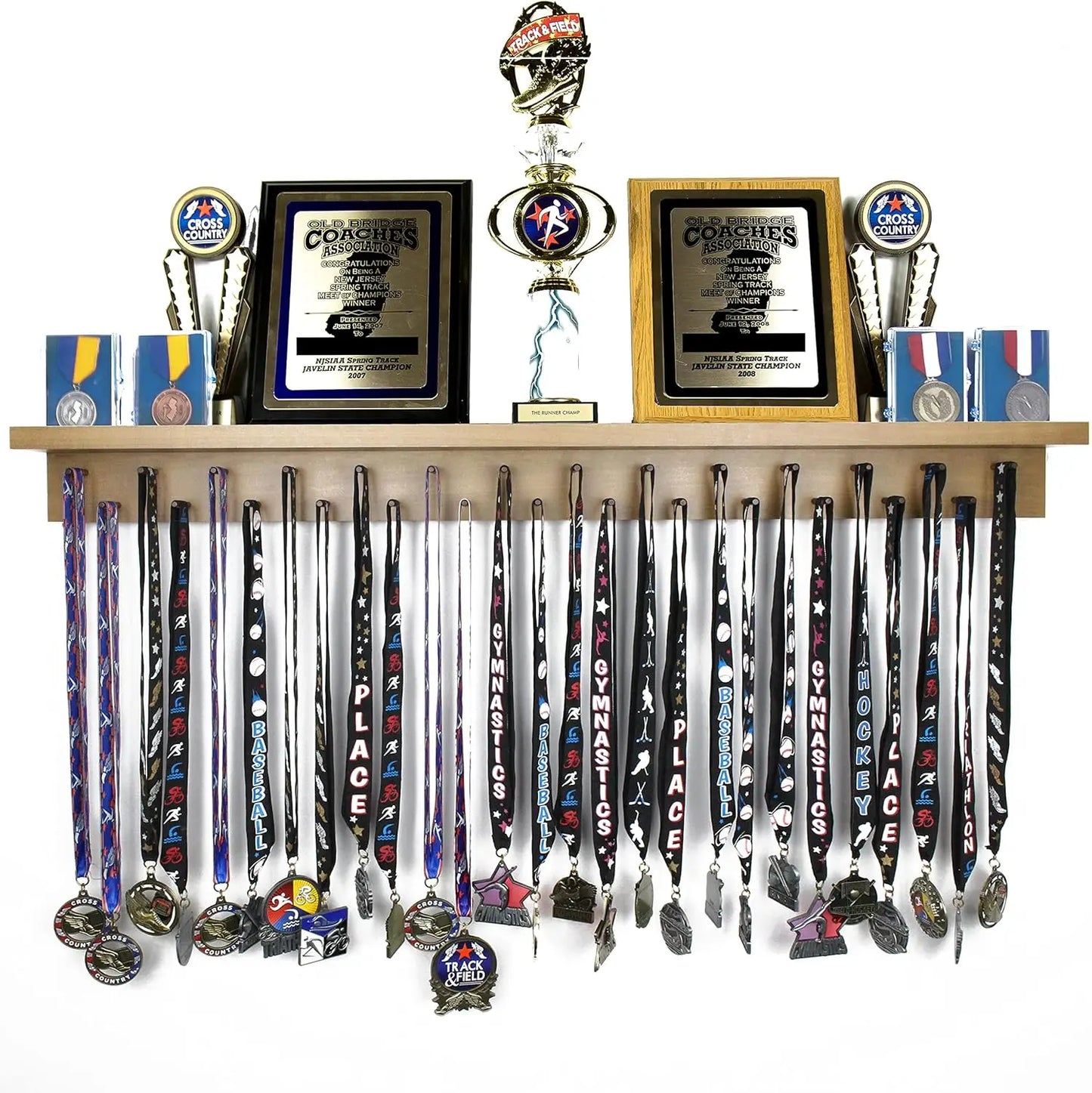Ultimate Medal Hanger Display and Trophy Shelf