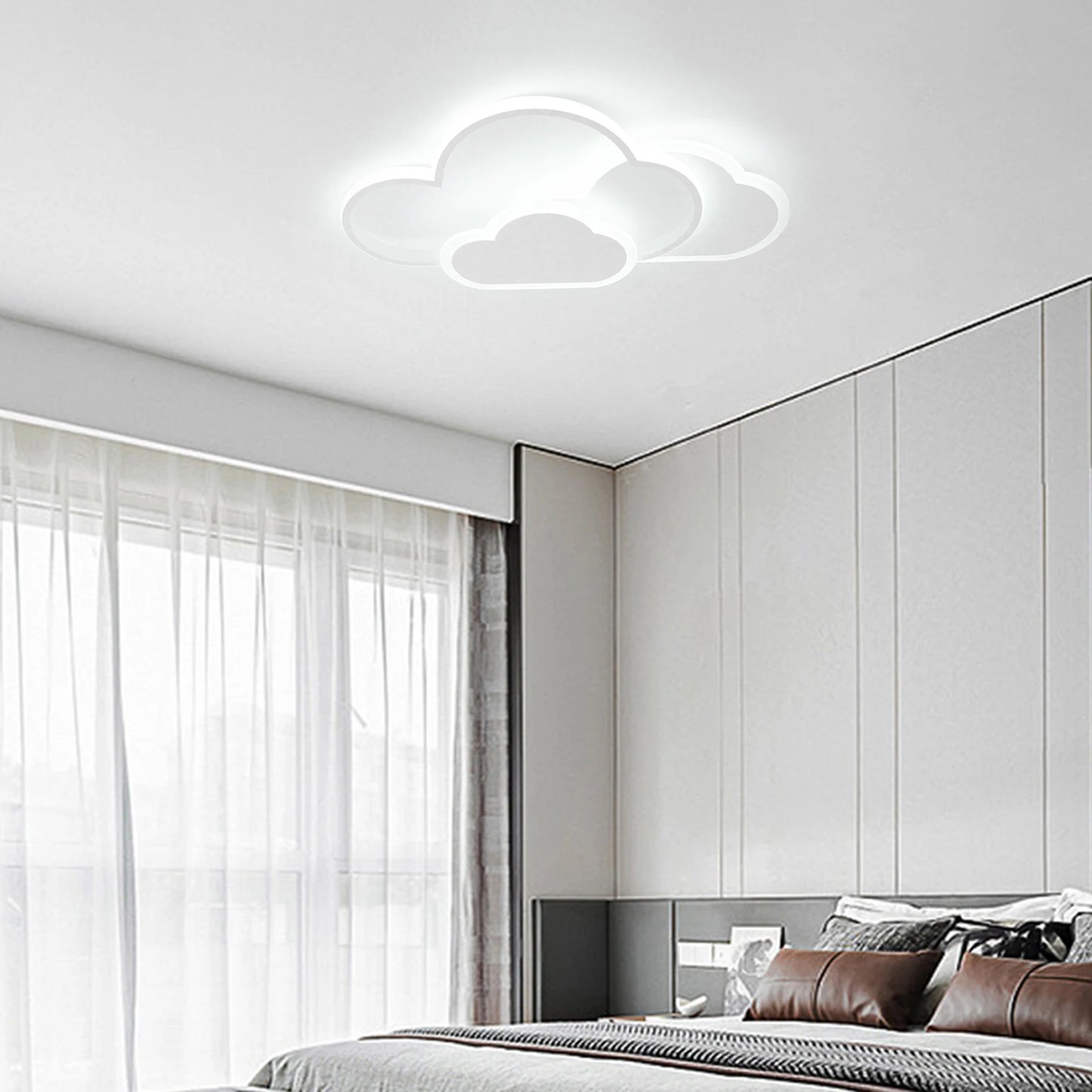Cloud LED Ceiling Lamp 22" Modern Minimalist Lighting