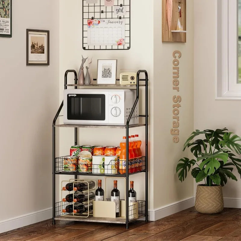 Microwave Stand with Storage 4-Tier