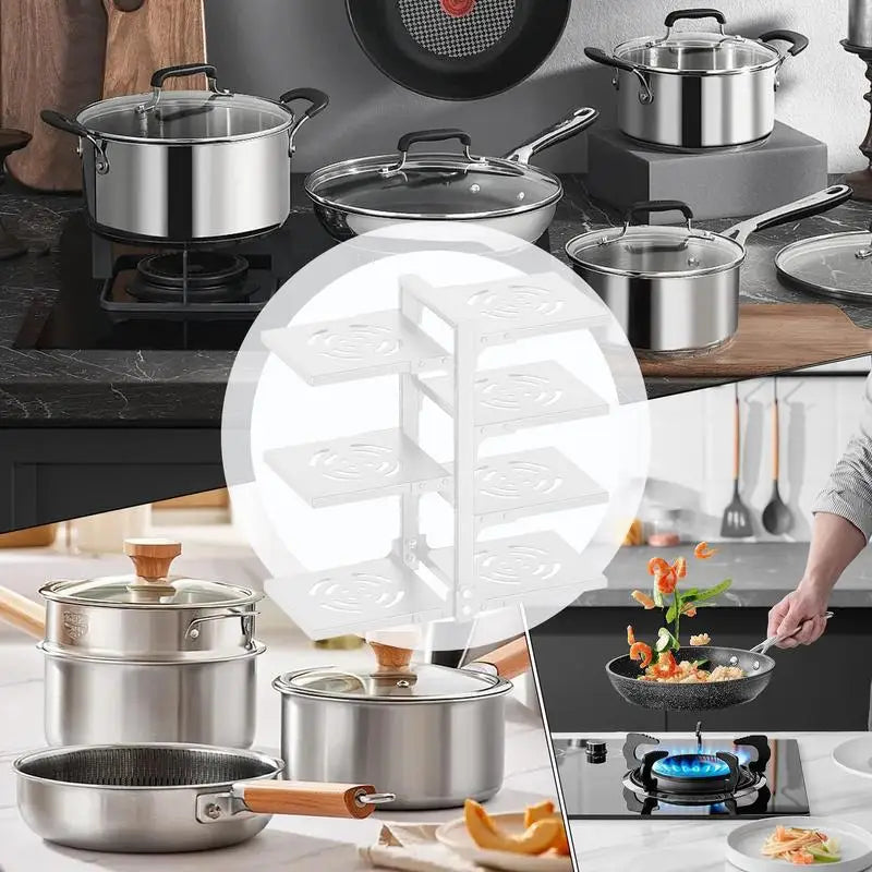 Pot Rack Organizer multi-layer under sink cabinet
