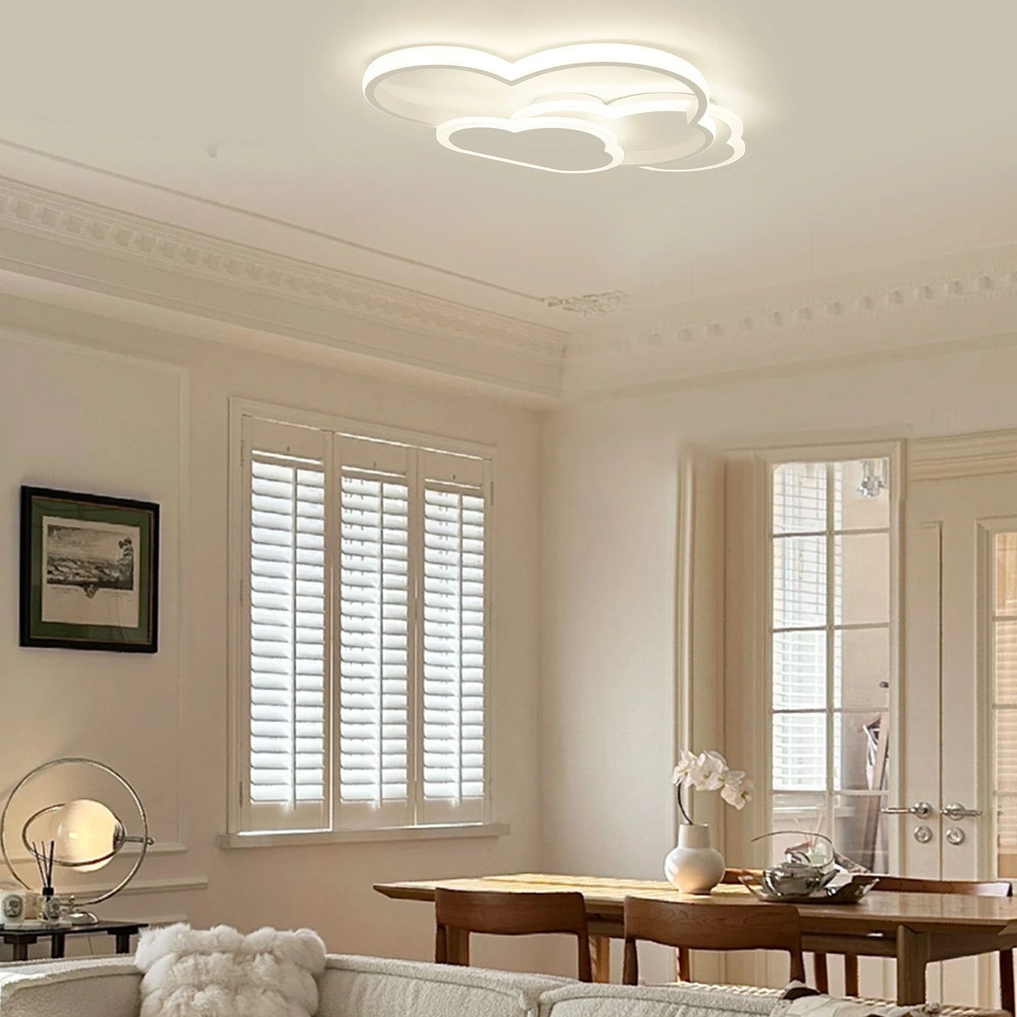 Cloud LED Ceiling Lamp 22" Modern Minimalist Lighting