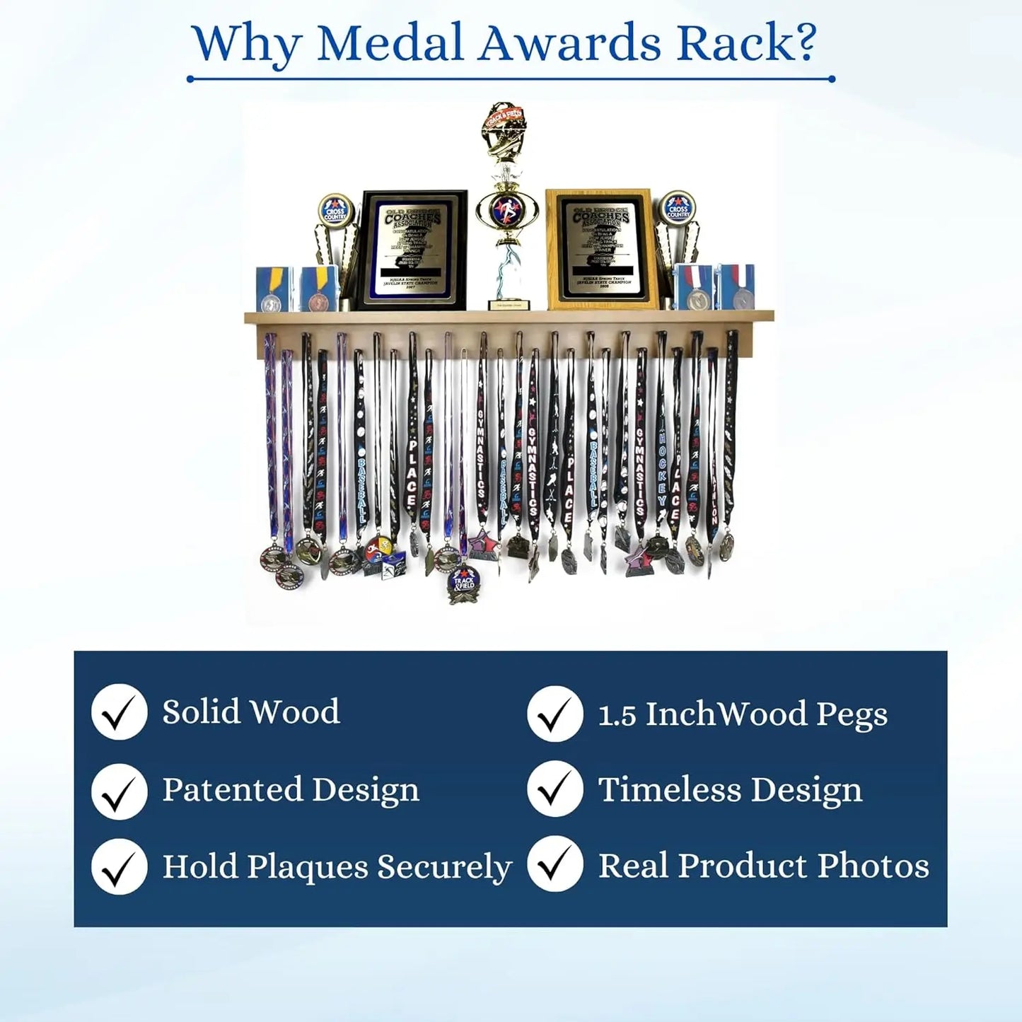 Ultimate Medal Hanger Display and Trophy Shelf