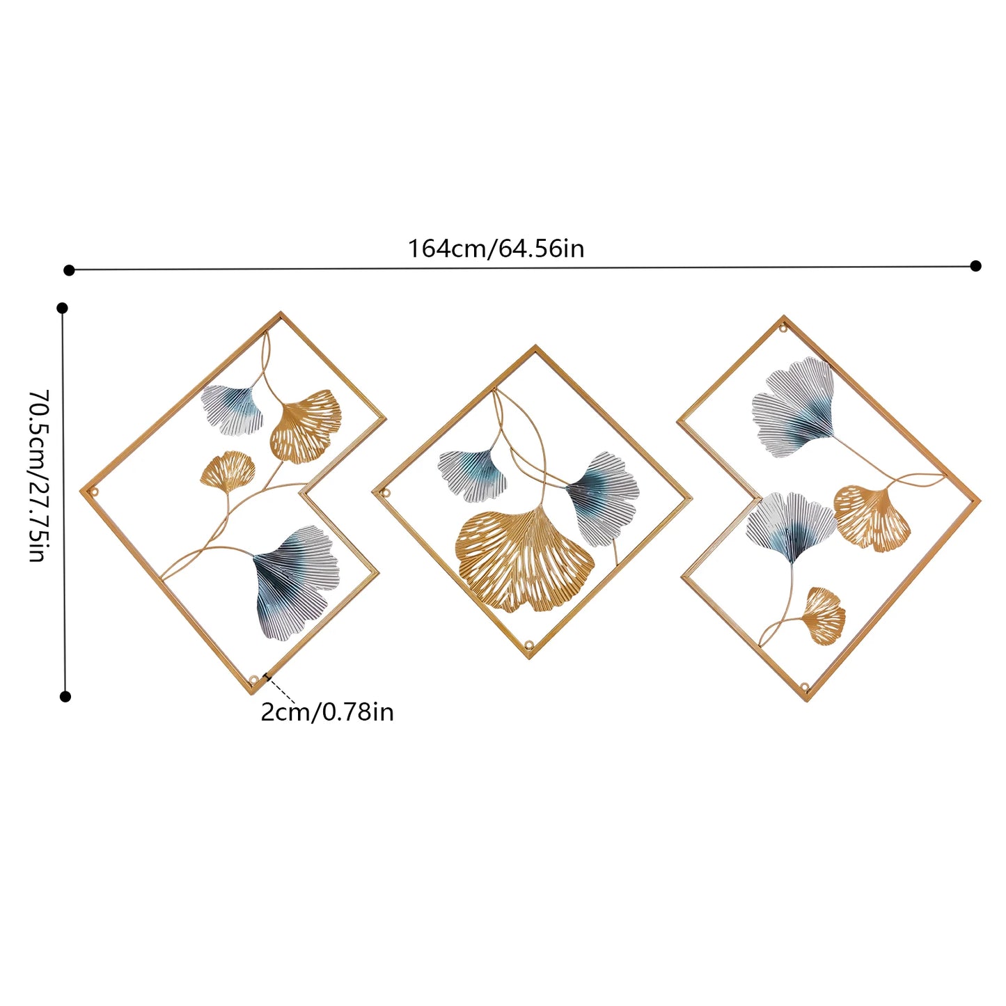 Metal Wall Art Hanging Sculpture Decor