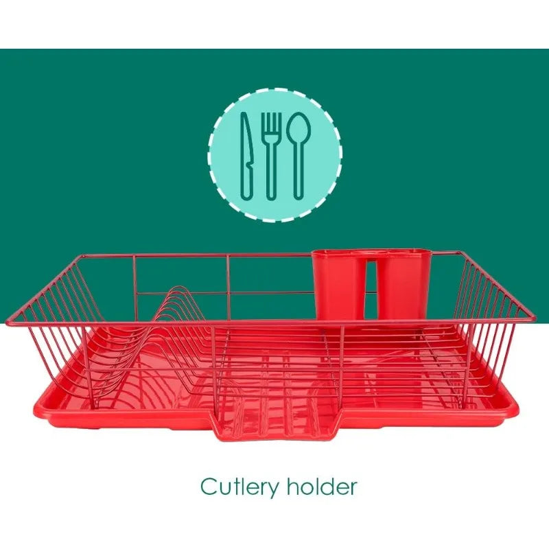 Dish Drying Rack (Red)