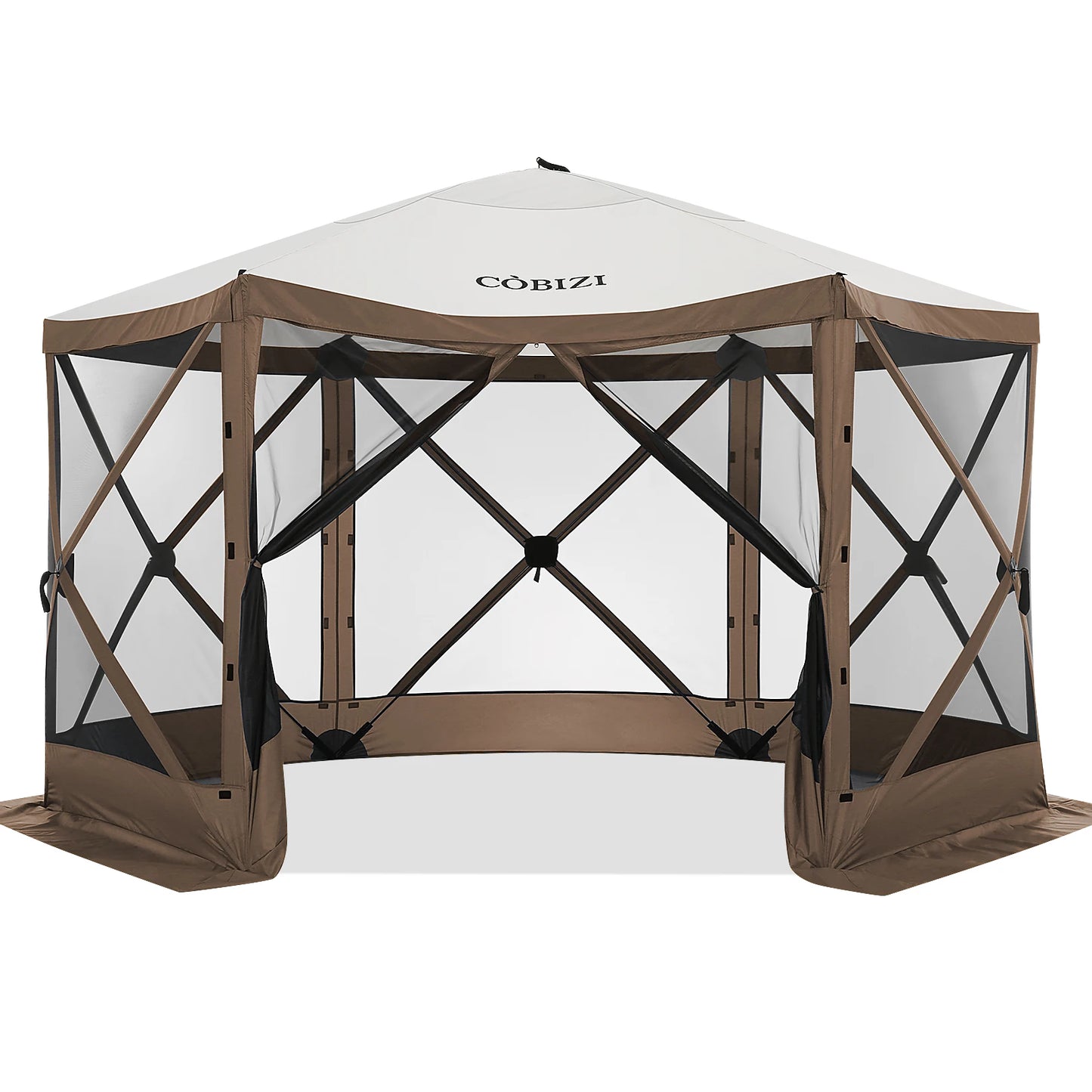 12x12ft Pop up Gazebo Screen House Tent with Mosquito Netting