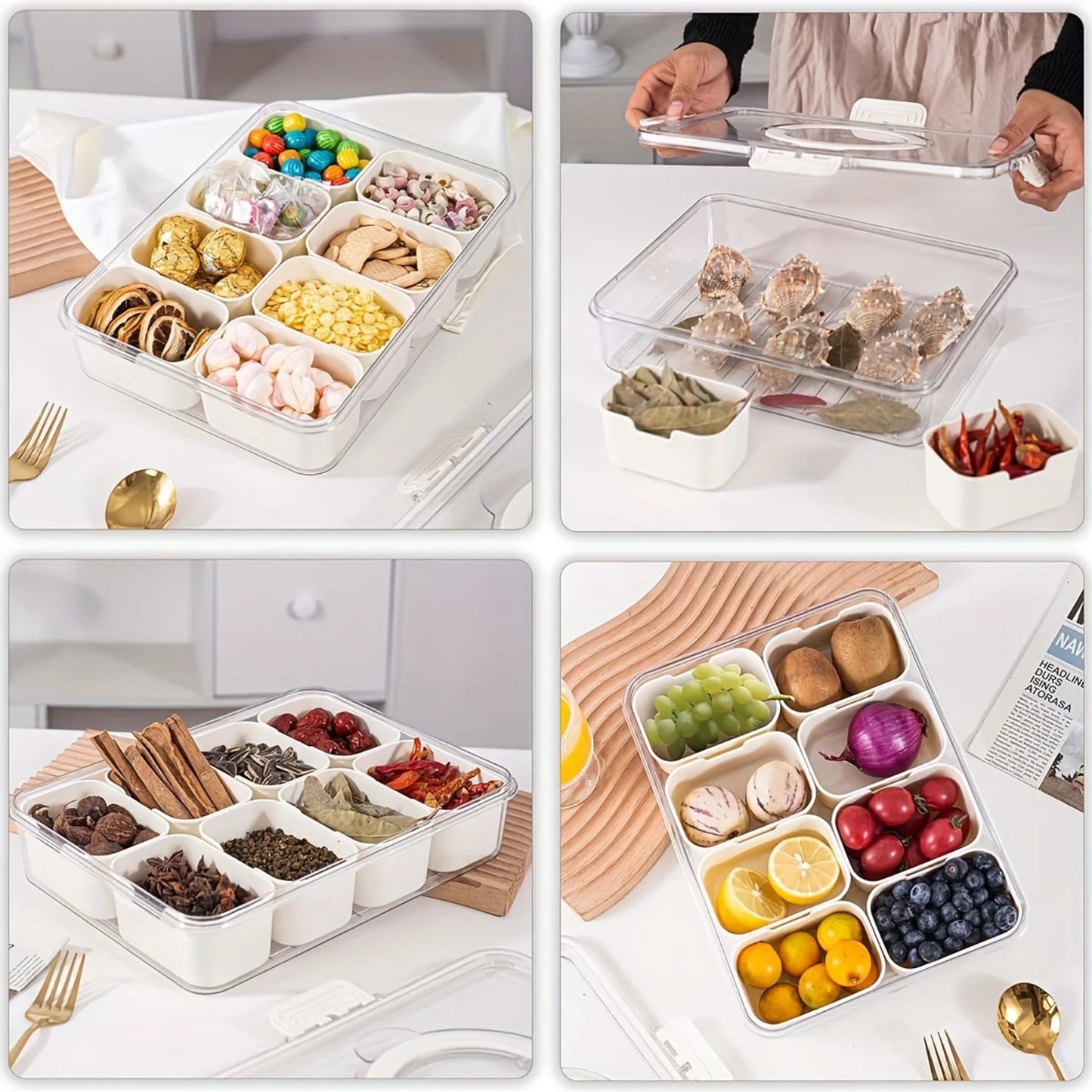 Modern Plastic Food Lunch Box With Lid