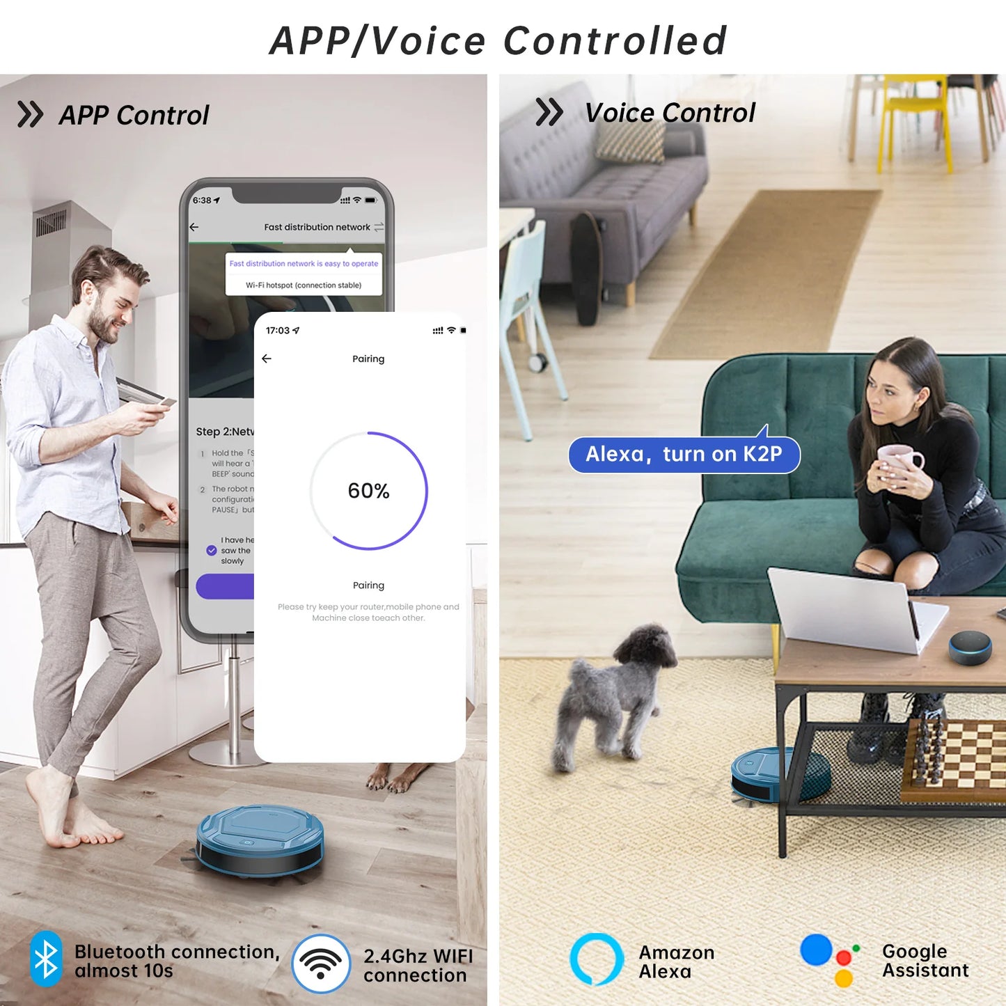Smart Self Charging Robot Vacuum Cleaner