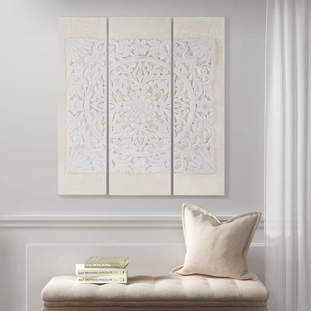 3-piece Dimensional Resin Canvas Wall Art Set
