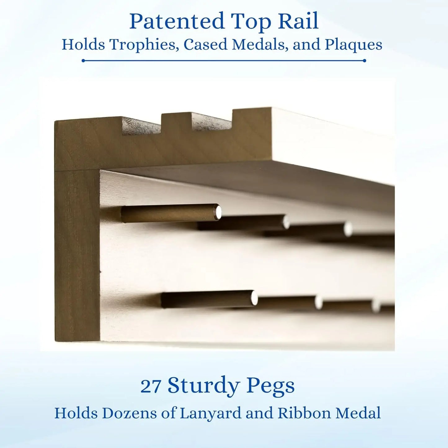 Ultimate Medal Hanger Display and Trophy Shelf