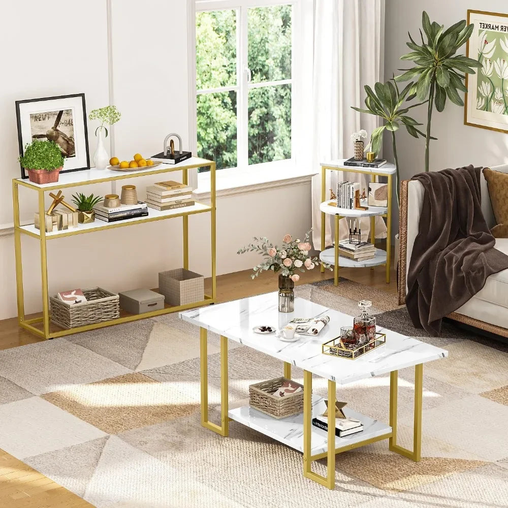 3 Piece Modern Coffee Set