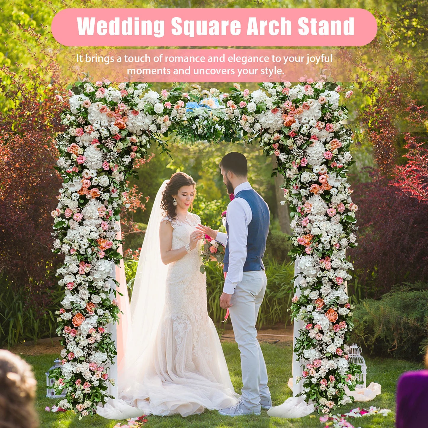Wedding Arch Golden Metal Display Stand