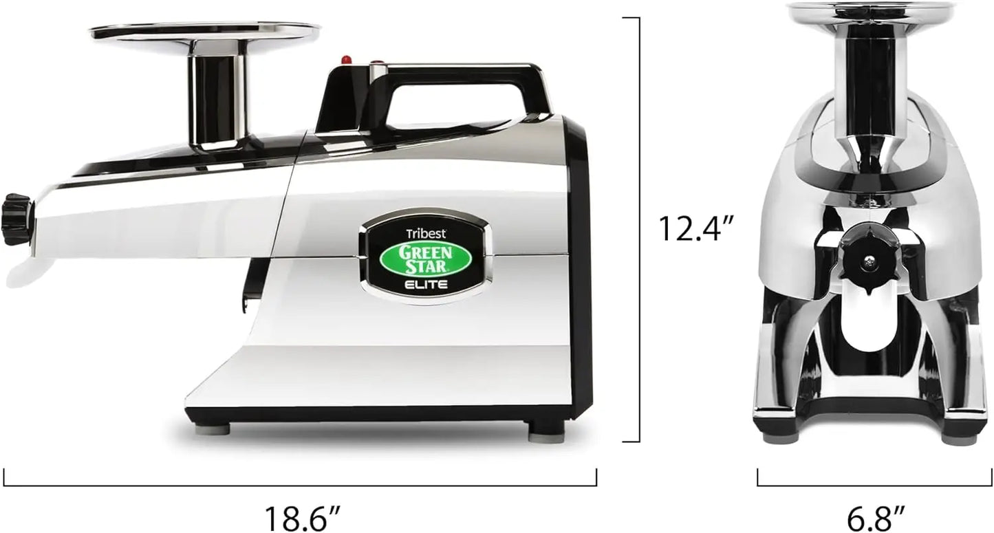 GSE-5050 Elite Twin Gear Cold Press Slow Masticating Juicer (Chrome)