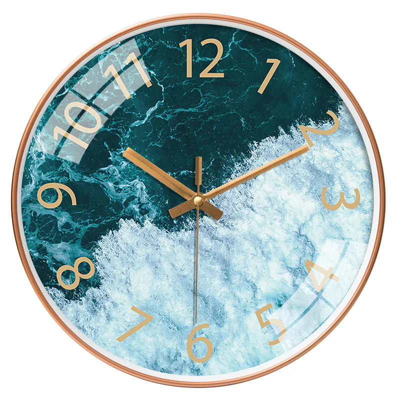 Bedroom Glass Wall Clock