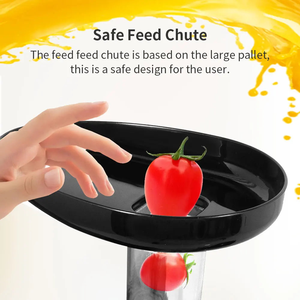 Health Fruit and Vegetables Electric Juice Extractor Citrus Squeezer Fresh Juice Easy Clean 50 RPM Screw Cold Press Slow Juicer