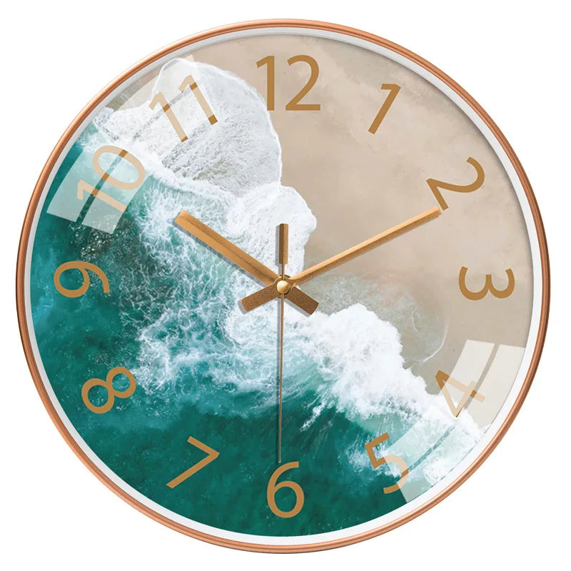 Bedroom Glass Wall Clock