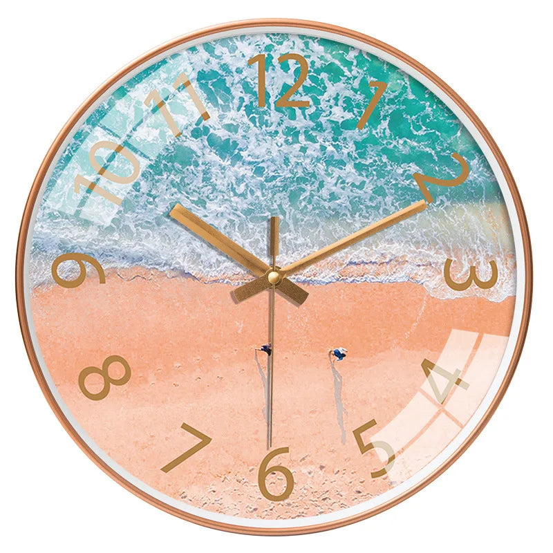 Bedroom Glass Wall Clock