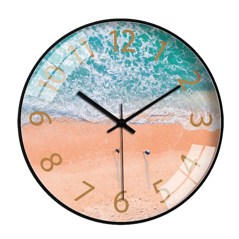 Bedroom Glass Wall Clock