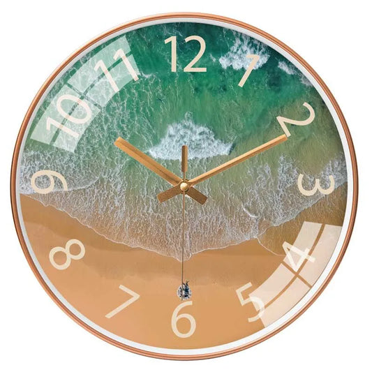 Bedroom Glass Wall Clock