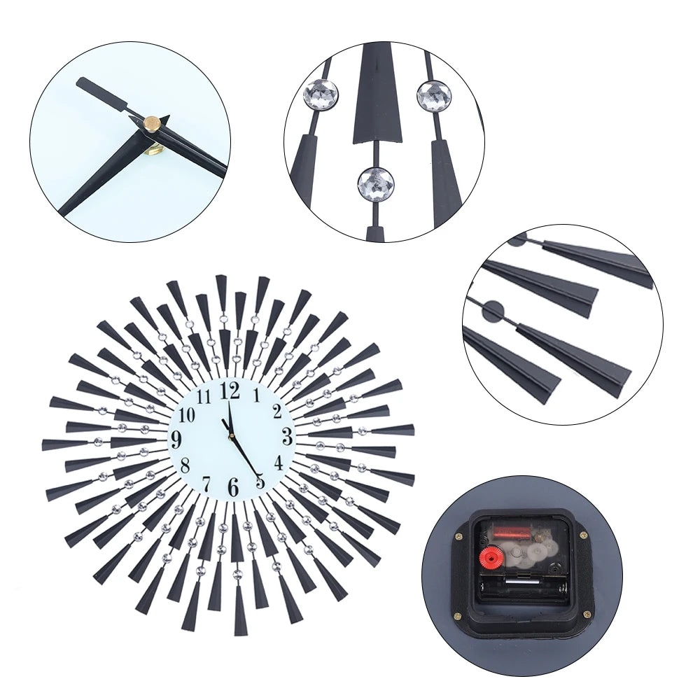 Modern Black Silent Wall Clock