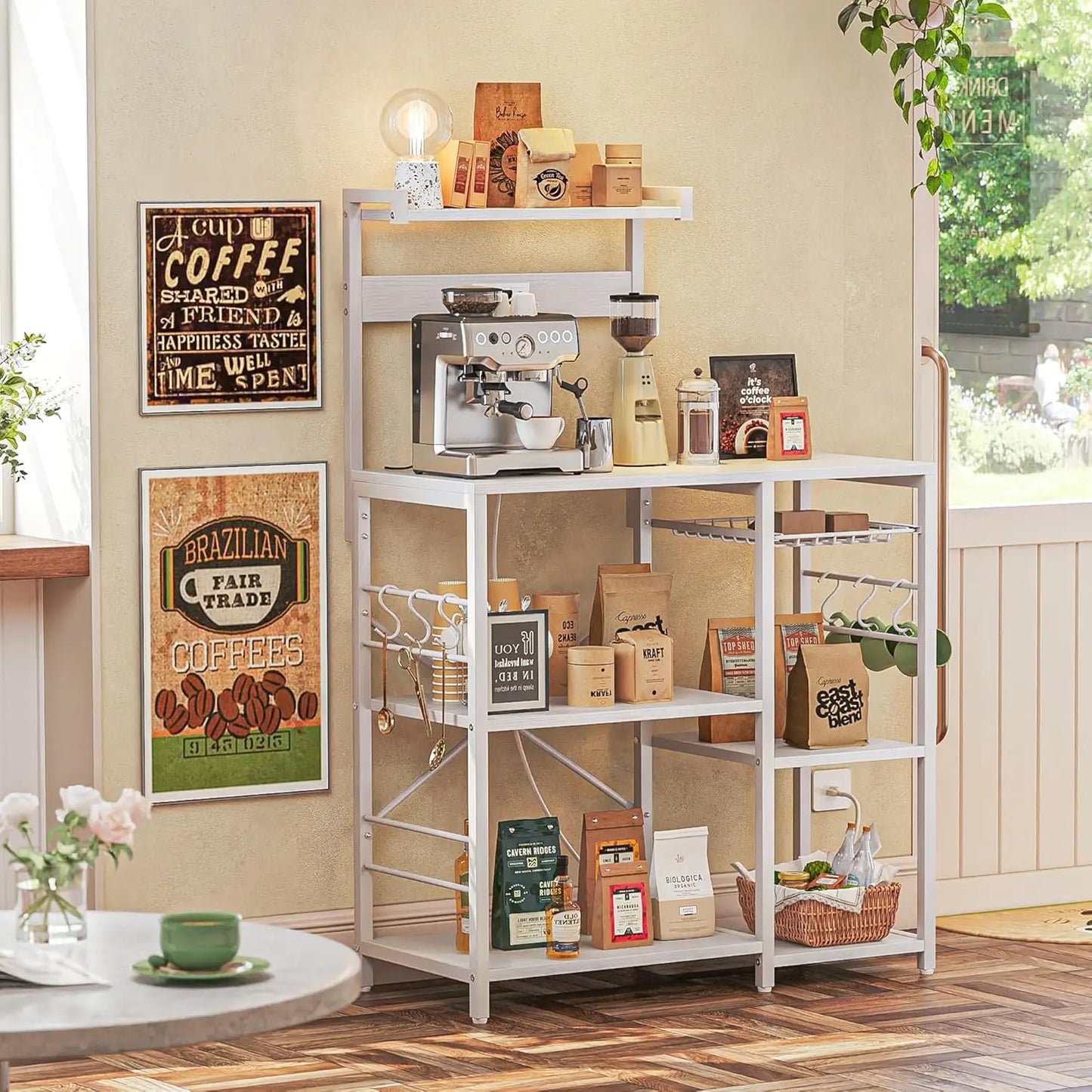 Bakers Rack with Power Outlet