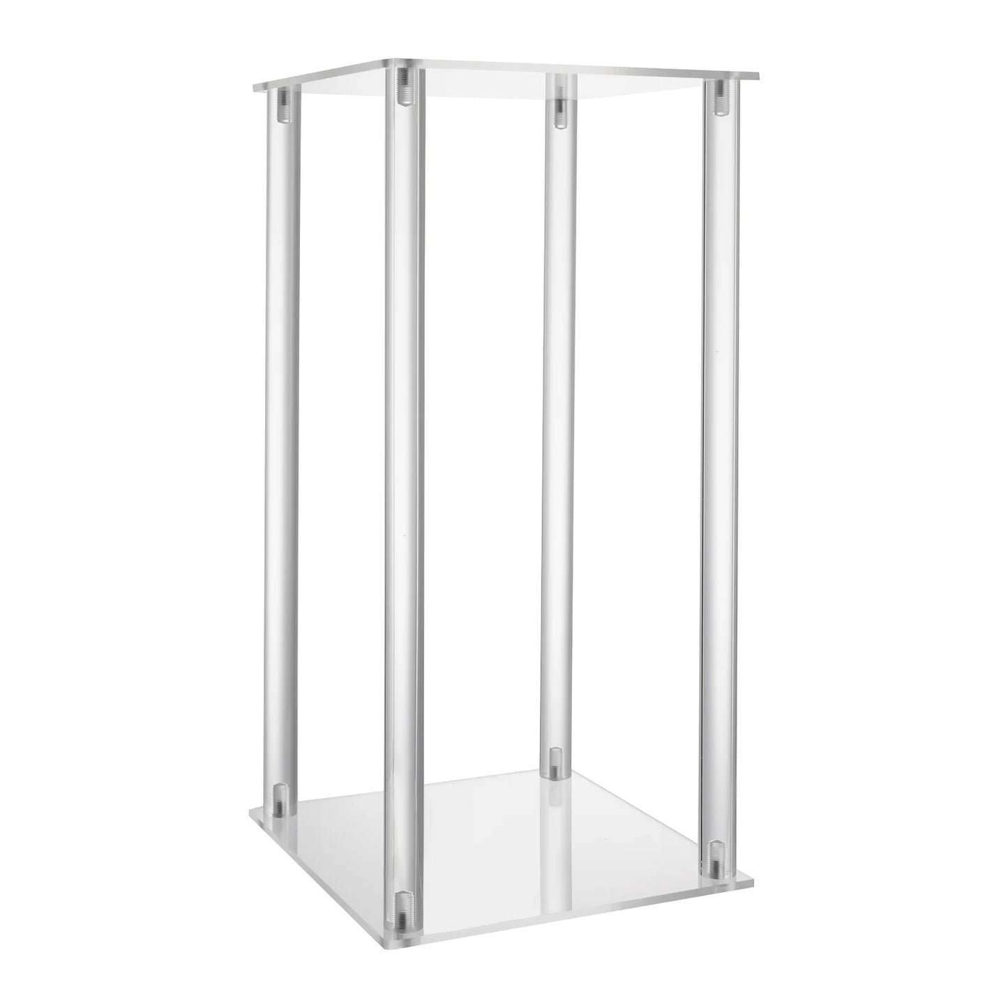 Clear Column Flower Display Stand