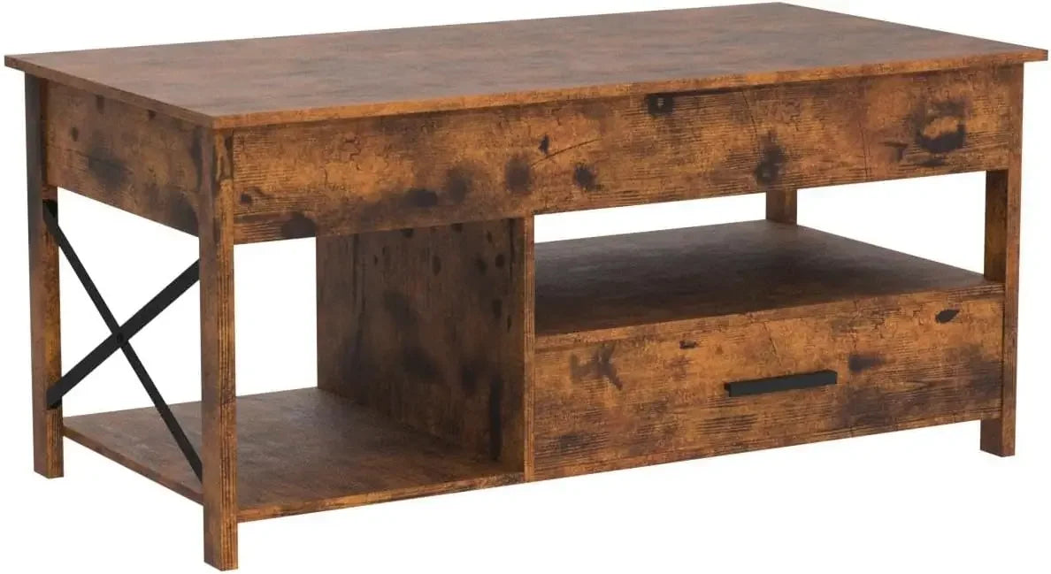 Lift Top Coffee Table with Storage Drawers