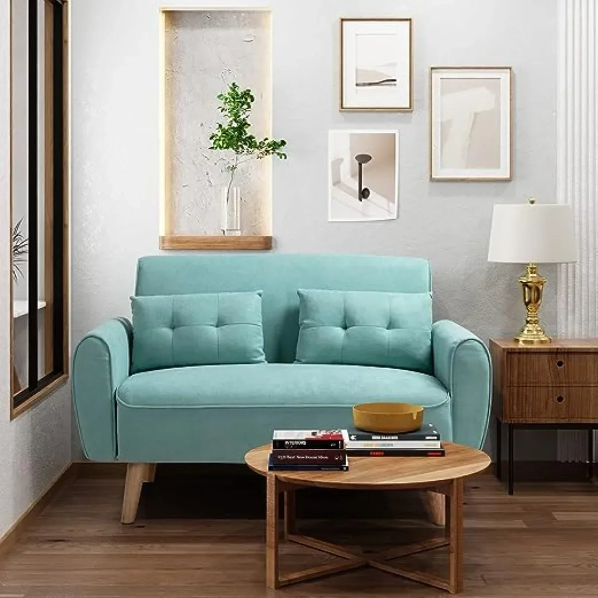 47" Small Modern Loveseat Couch Sofa