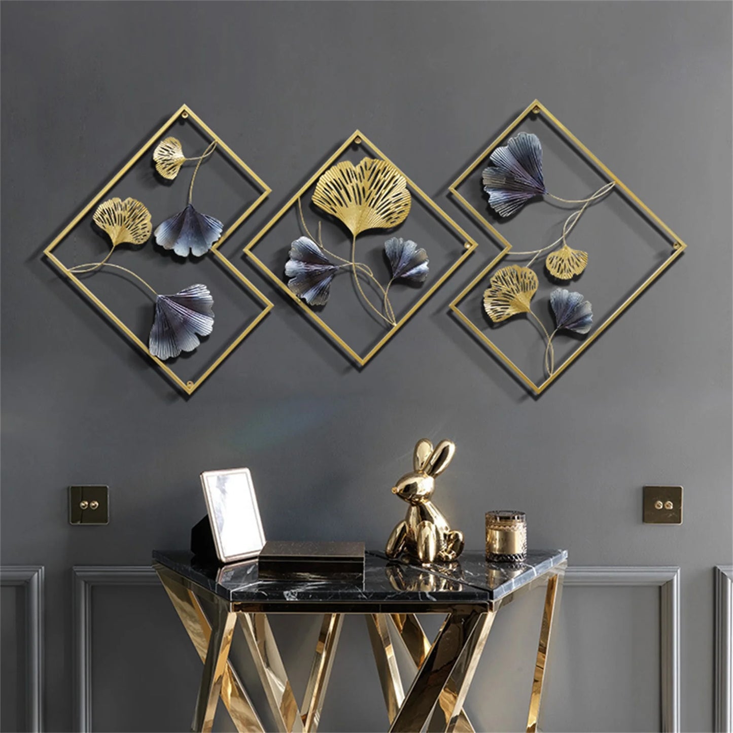 3D Metal Leaf Wall Decoration