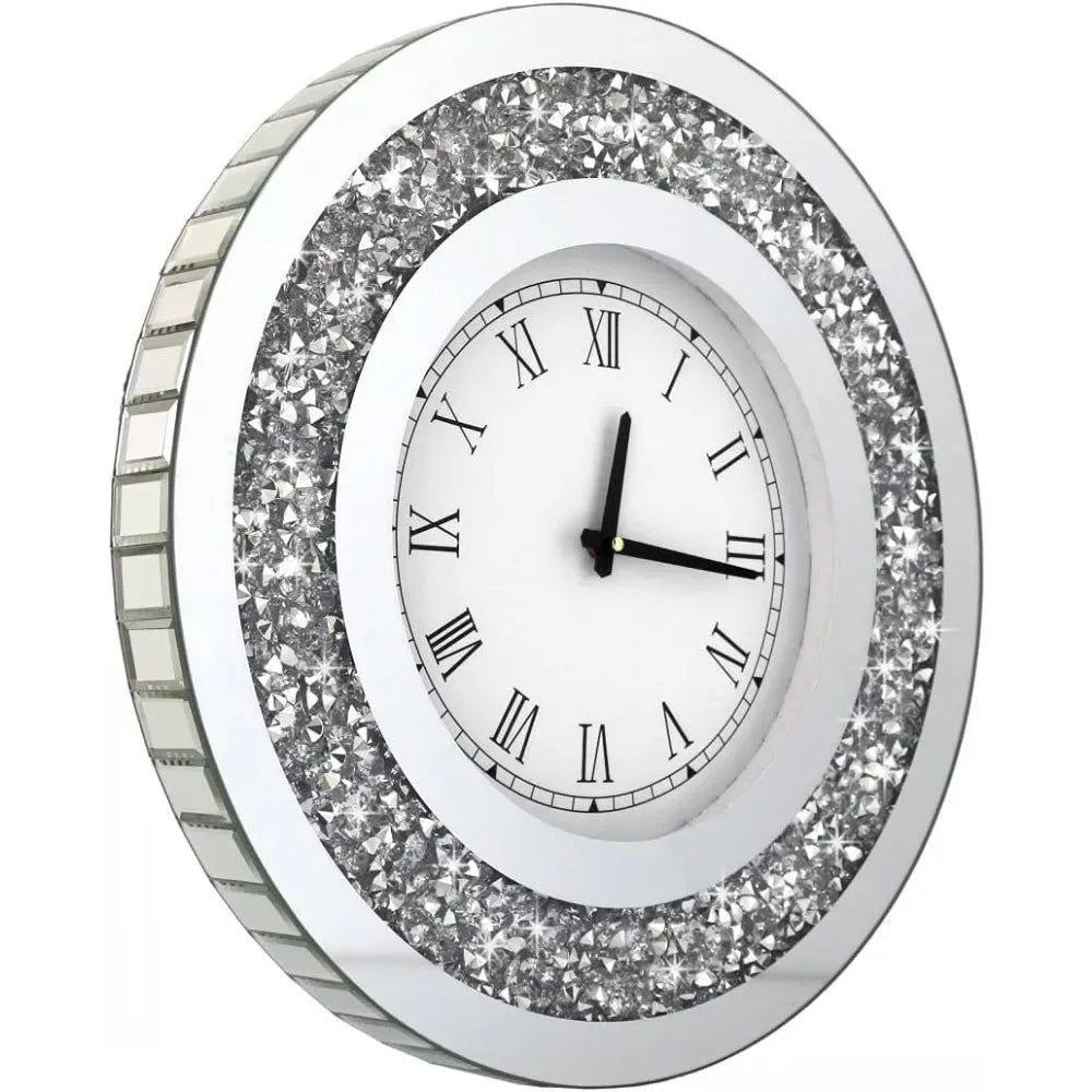 Wall Decoration Crystal Sparkling Diamond Large Wall Clock